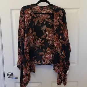 Staccato Navy Floral Kimono Large